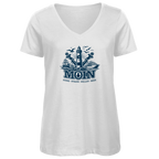 T-Shirt Damen V-Neck  "MOIN Leuchtturm" #499