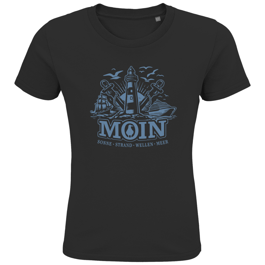 T-Shirt Kinder "MOIN Leuchtturm" #499  einseitiger Druck