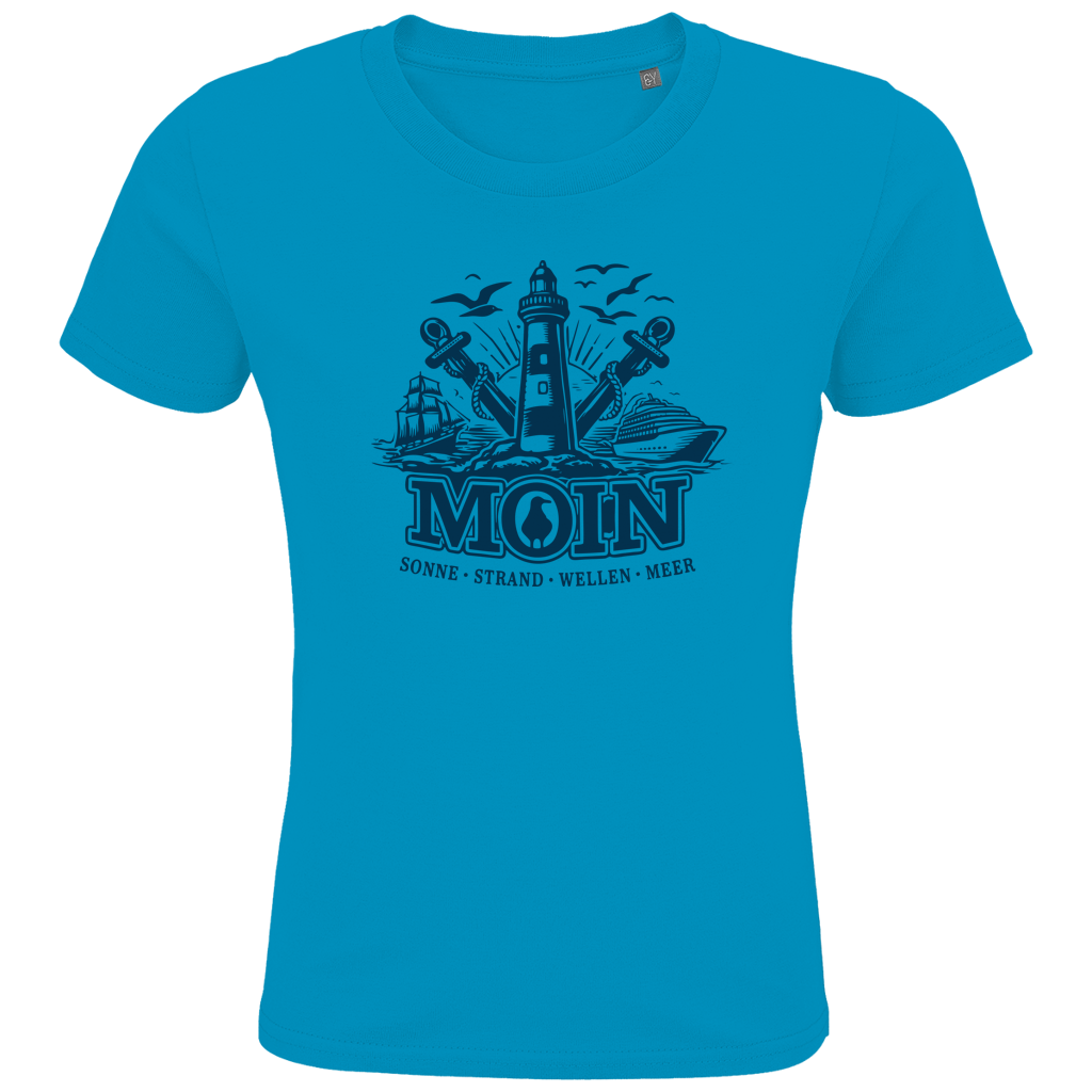 T-Shirt Kinder "MOIN Leuchtturm" #499  beidseitiger Druck