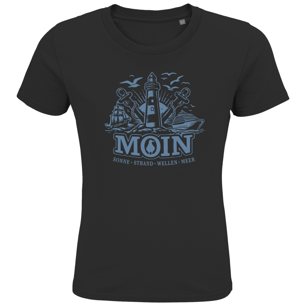 T-Shirt Kinder "MOIN Leuchtturm" #499  beidseitiger Druck