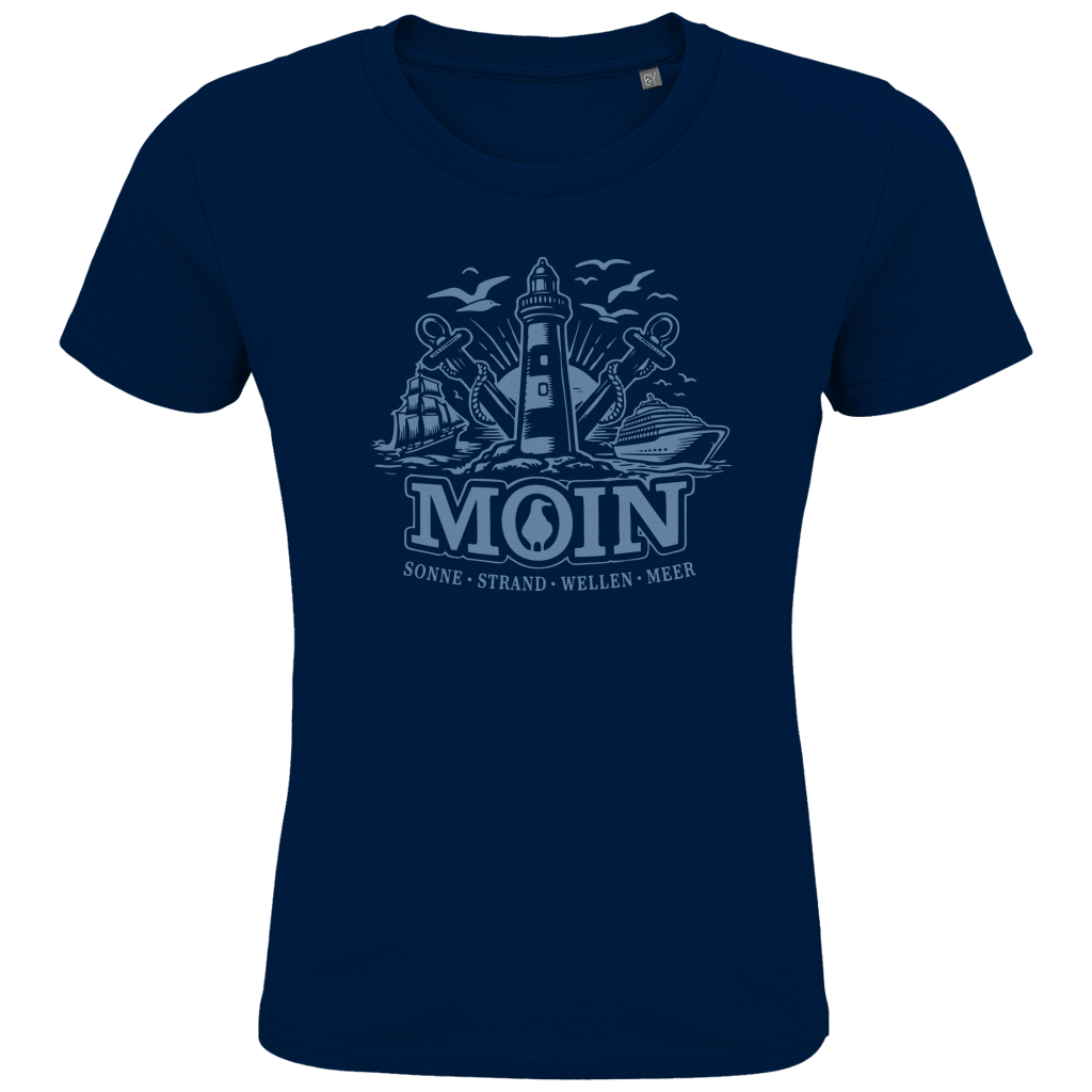 T-Shirt Kinder "MOIN Leuchtturm" #499  beidseitiger Druck