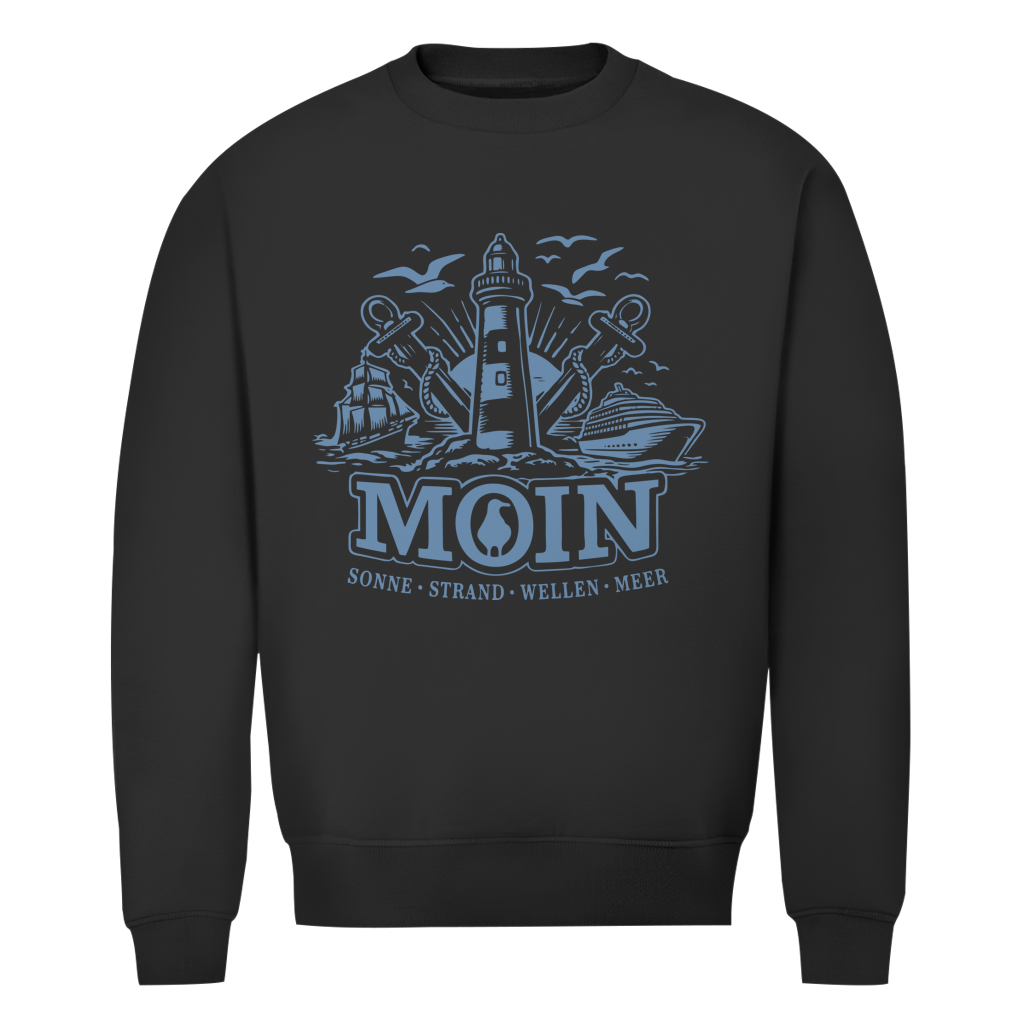 Sweatshirt Herren  "MOIN Leuchtturm" #499 - einseitiger Druck