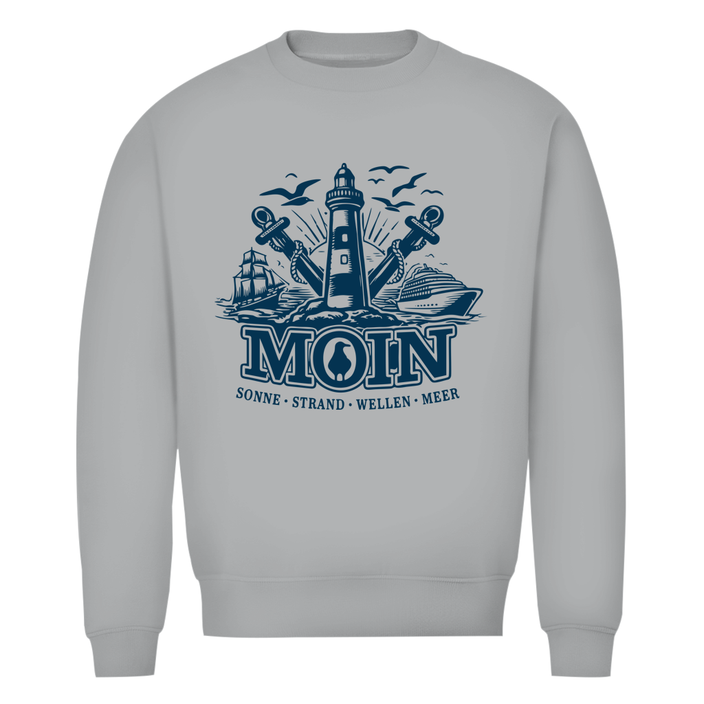 Sweatshirt Herren  "MOIN Leuchtturm" #499 - einseitiger Druck