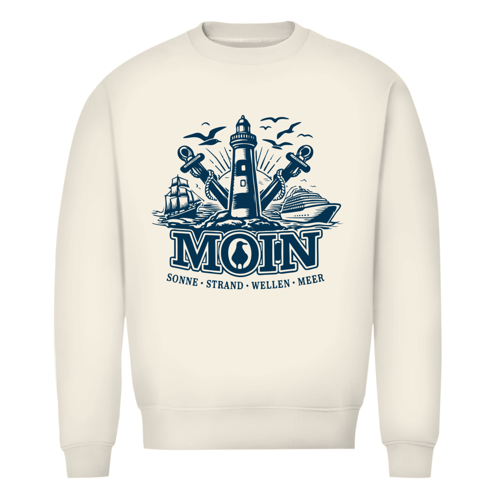 Sweatshirt Herren  "MOIN Leuchtturm" #499 - einseitiger Druck