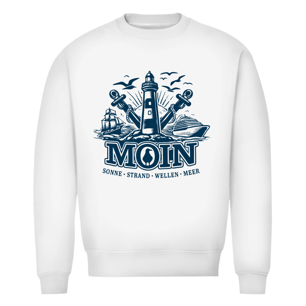 Sweatshirt Herren  "MOIN Leuchtturm" #499 - einseitiger Druck