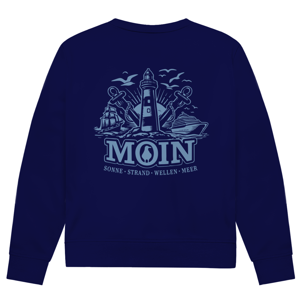 Sweatshirt Herren "MOIN Leuchtturm" #499  - beidseitiger Druck