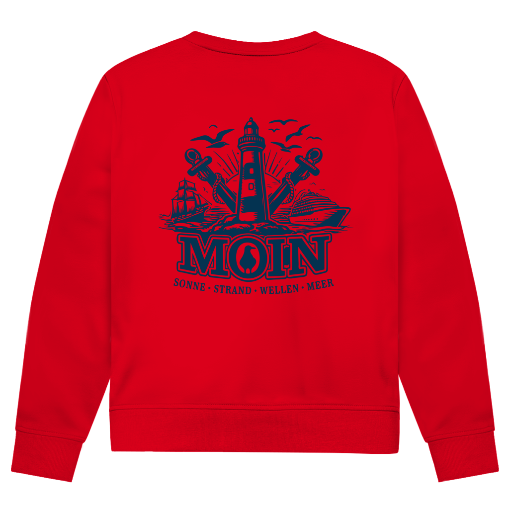 Sweatshirt Herren "MOIN Leuchtturm" #499  - beidseitiger Druck