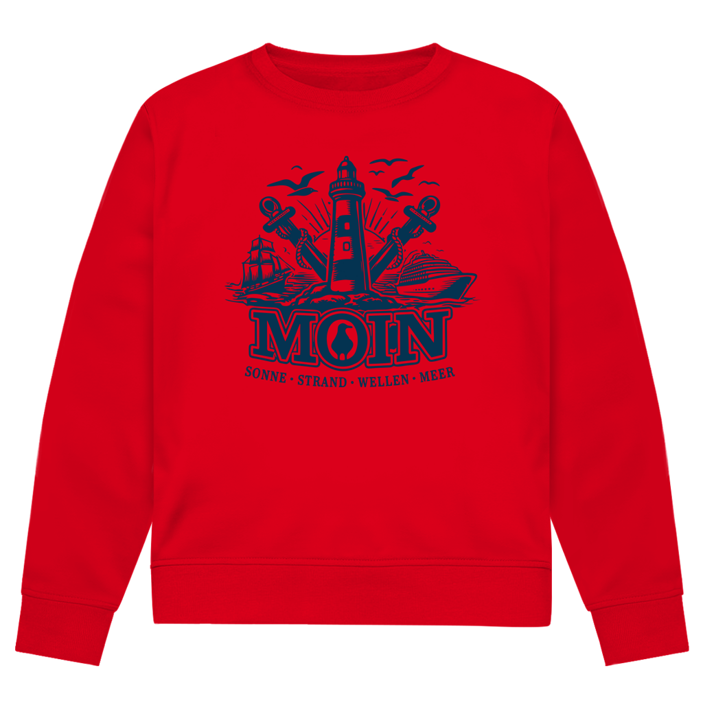 Sweatshirt Herren "MOIN Leuchtturm" #499  - beidseitiger Druck