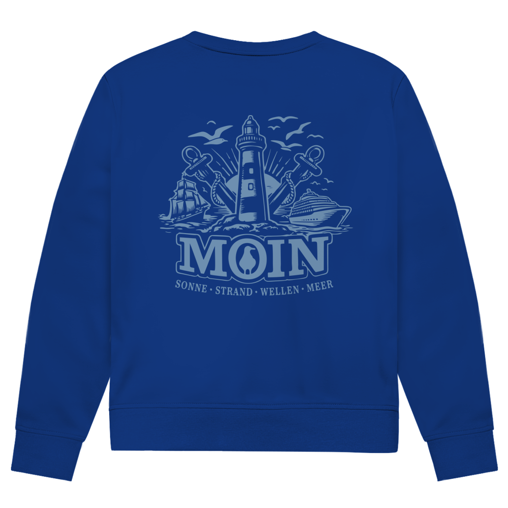 Sweatshirt Herren "MOIN Leuchtturm" #499  - beidseitiger Druck