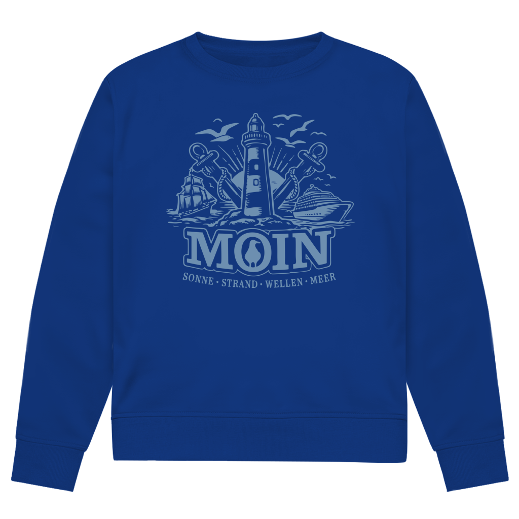 Sweatshirt Herren "MOIN Leuchtturm" #499  - beidseitiger Druck