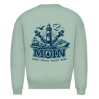 Sweatshirt Herren "MOIN Leuchtturm" #499  - beidseitiger Druck