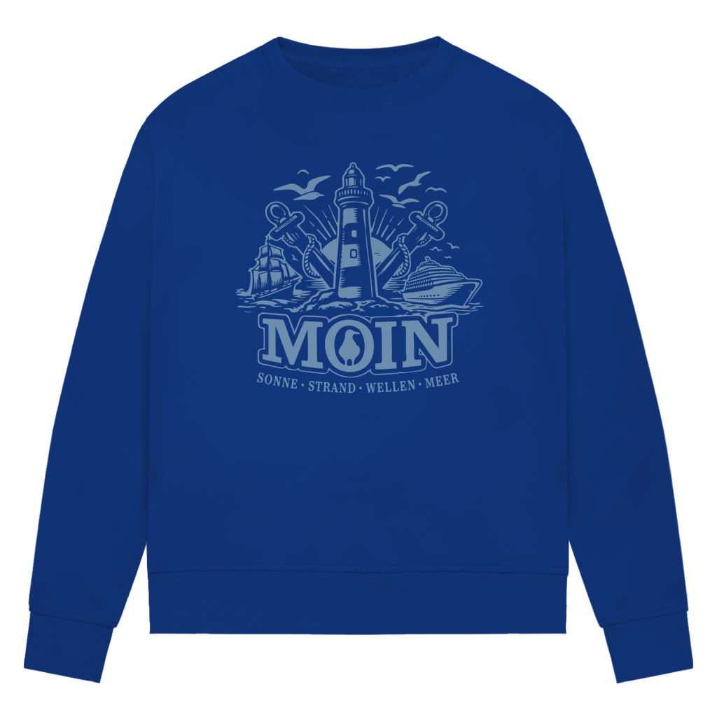 Sweatshirt Damen  "MOIN Leuchtturm" #499