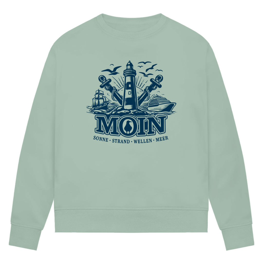 Sweatshirt Damen  "MOIN Leuchtturm" #499