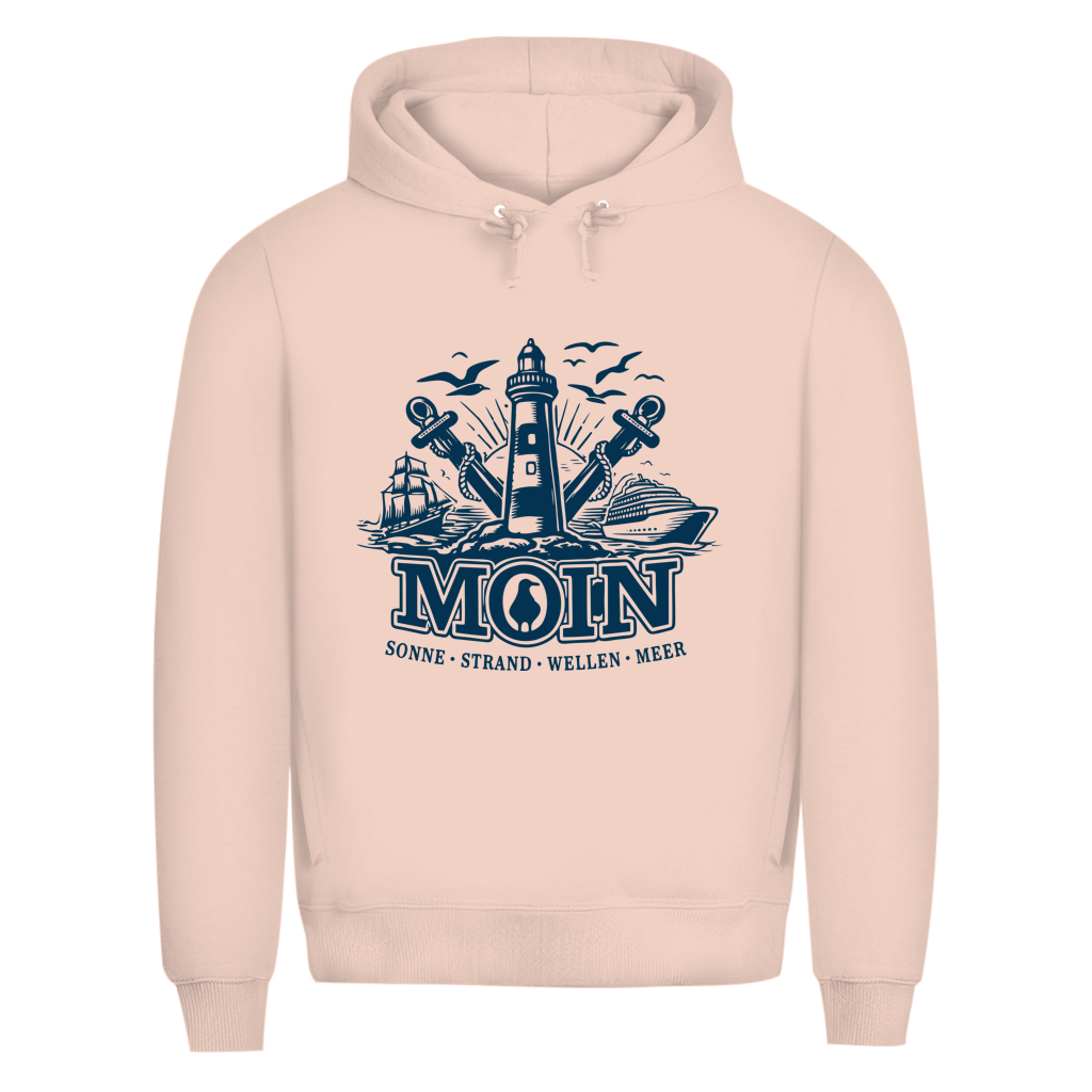 Hoodie Herren  "MOIN Leuchtturm" #499  - einseitiger Druck