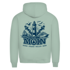 Hoodie Herren  "MOIN Leuchtturm" #499  - beidseitiger Druck