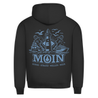 Hoodie Herren  "MOIN Leuchtturm" #499  - beidseitiger Druck