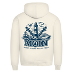 Hoodie Herren  "MOIN Leuchtturm" #499  - beidseitiger Druck
