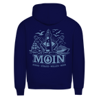 Hoodie Herren  "MOIN Leuchtturm" #499  - beidseitiger Druck
