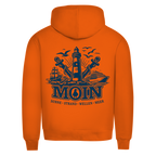 Hoodie Herren  "MOIN Leuchtturm" #499  - beidseitiger Druck