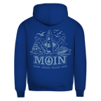 Hoodie Herren  "MOIN Leuchtturm" #499  - beidseitiger Druck