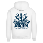 Hoodie Herren  "MOIN Leuchtturm" #499  - beidseitiger Druck
