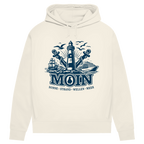 Damen Premium Bio Hoodie Leuchtturm Steuerrad MOIN #499