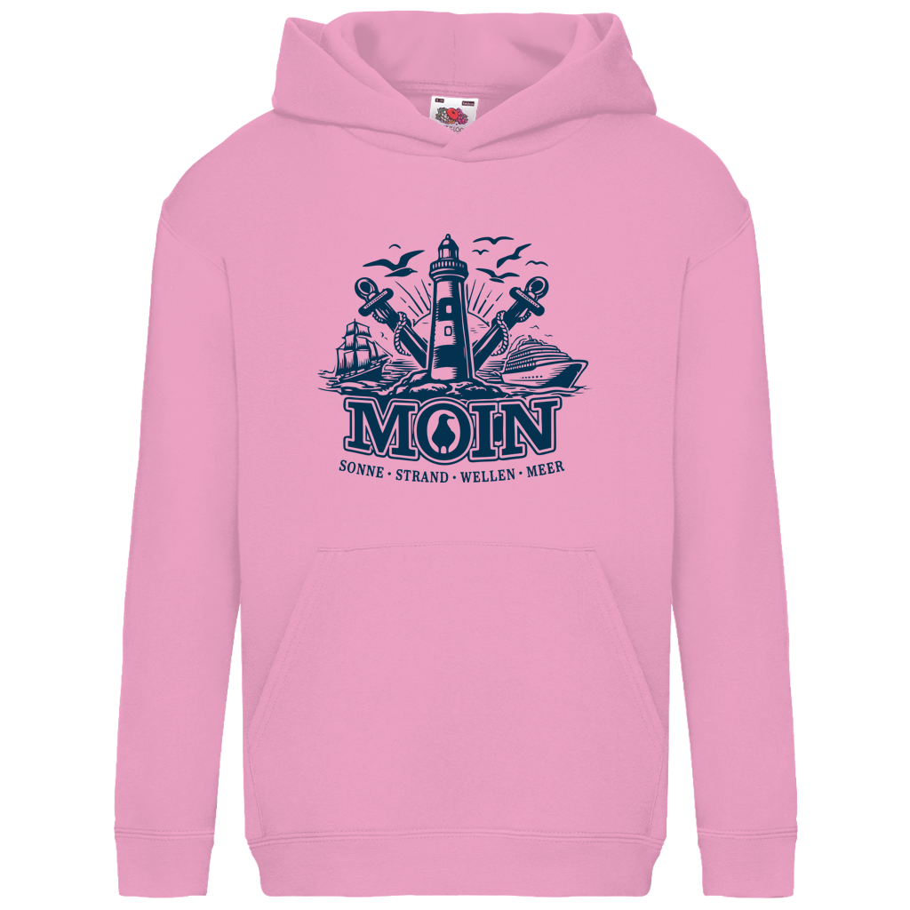 Hoodie Kinder  "MOIN Leuchtturm" #499  - einseitiger Druck