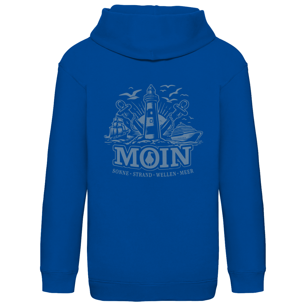 Hoodie Kinder   "MOIN Leuchtturm" #499  - beidseitiger Druck