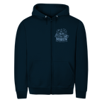 Hoodie-Jacke  "MOIN Leuchtturm" #499  - beidseitiger Druck