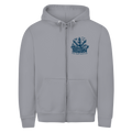 Hoodie-Jacke  "MOIN Leuchtturm" #499  - beidseitiger Druck