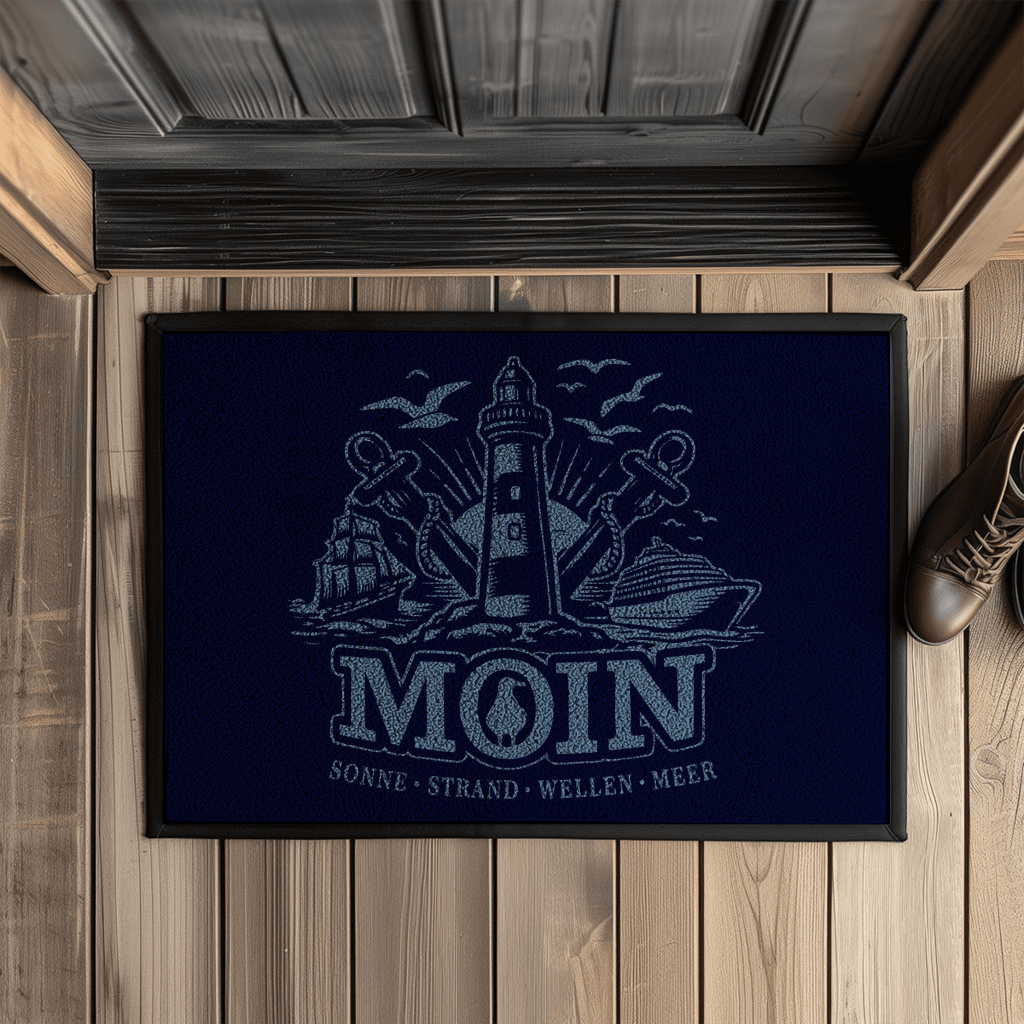Fußmatte   "MOIN Leuchtturm" #499