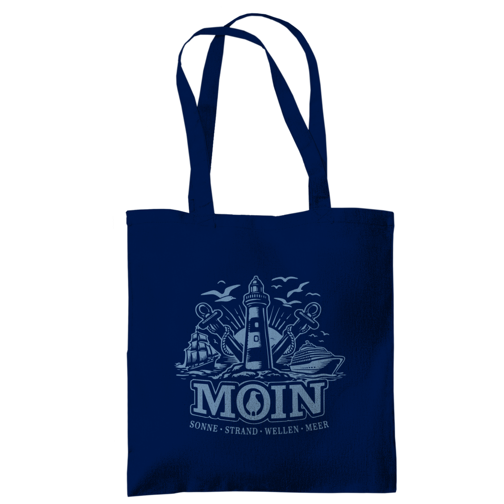 Baumwolltasche  "MOIN Leuchtturm" #499