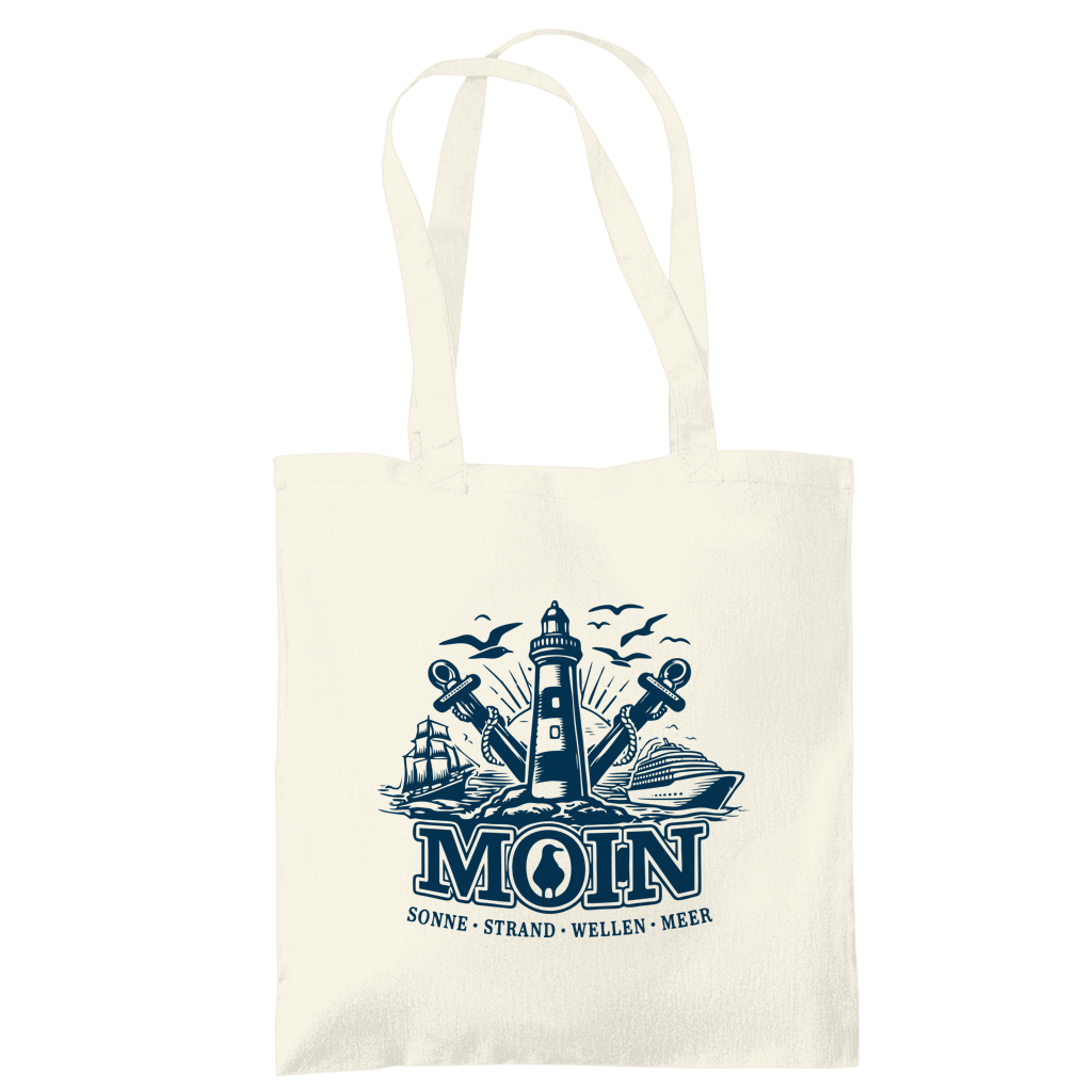 Baumwolltasche  "MOIN Leuchtturm" #499