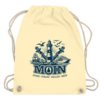 Kordelrucksack   "MOIN Leuchtturm" #499