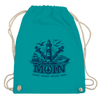 Kordelrucksack   "MOIN Leuchtturm" #499