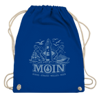 Kordelrucksack   "MOIN Leuchtturm" #499