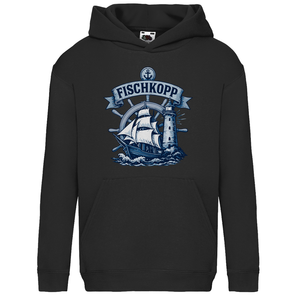 Hoodie Kinder  "FISCHKOPP" #522 - einseitiger Druck