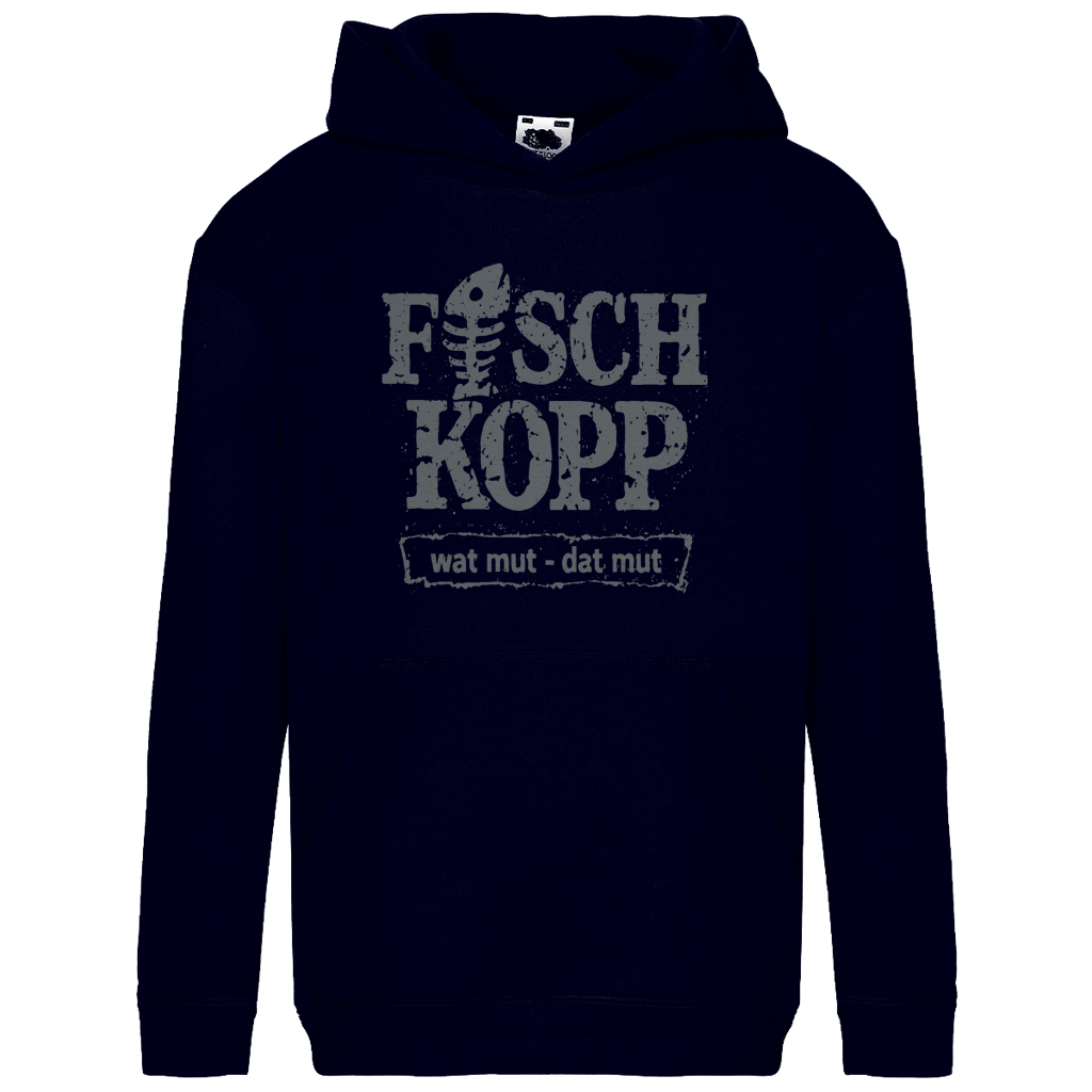 Hoodie Kinder  "FISCHKOPP" #560 - einseitiger Druck