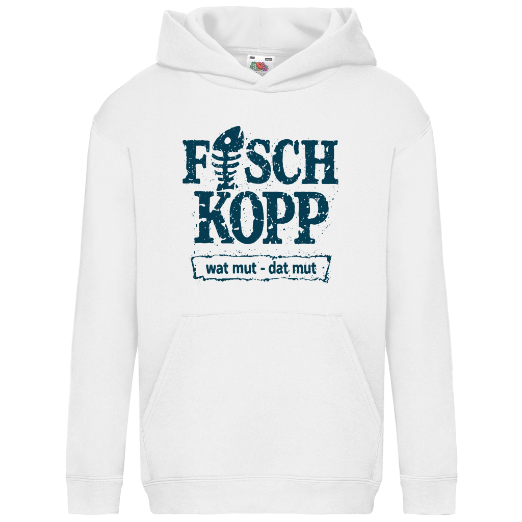 Hoodie Kinder  "FISCHKOPP" #560 - einseitiger Druck