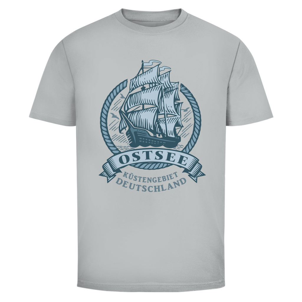 T-Shirt unisex  "Ostsee Segelschiff" #462 - beidseitiger Druck
