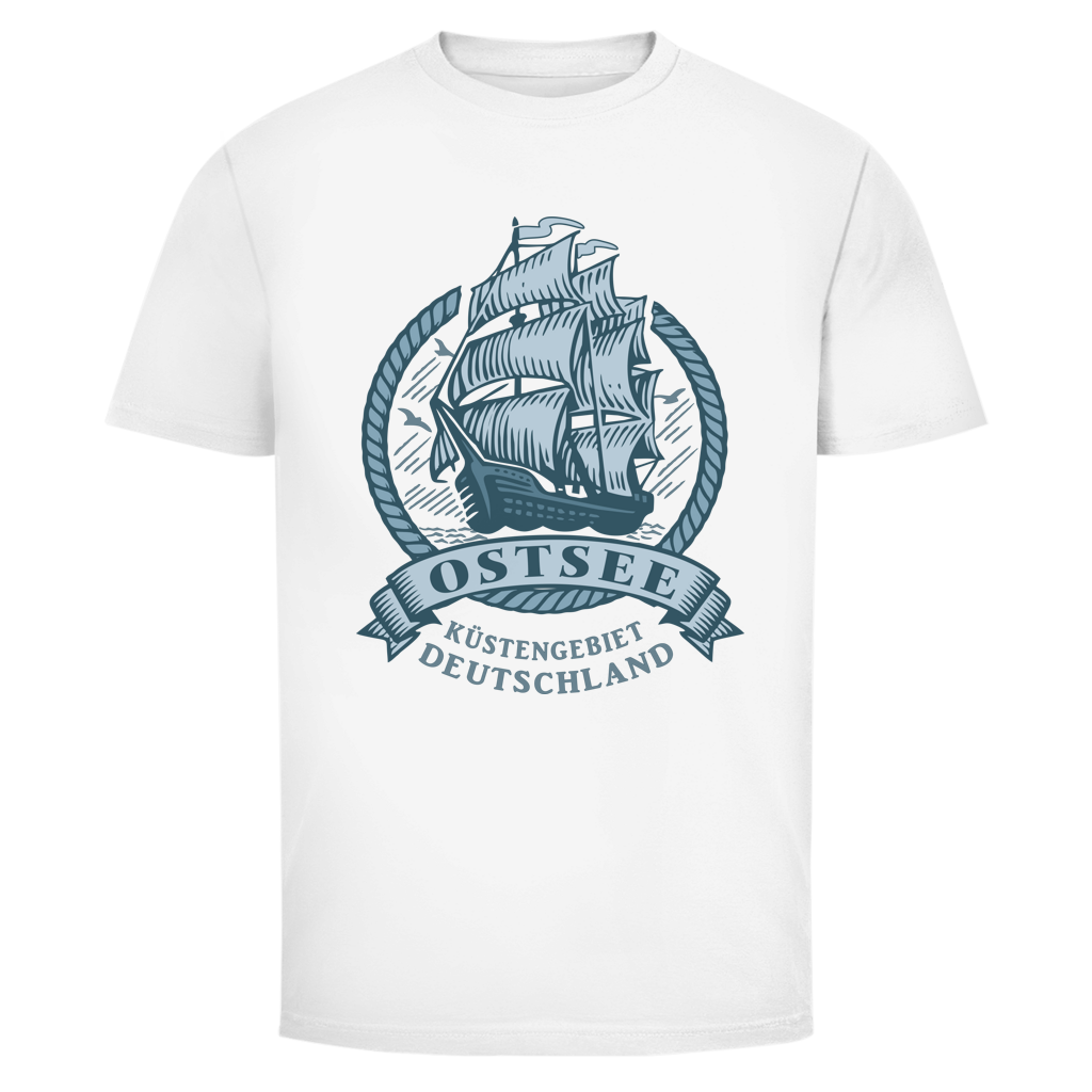 T-Shirt unisex  "Ostsee Segelschiff" #462 - beidseitiger Druck