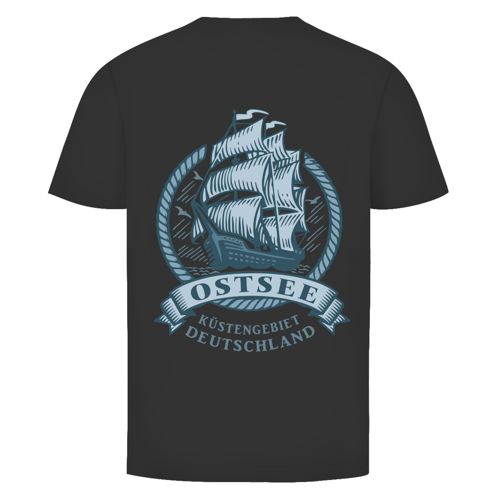 T-Shirt unisex  "Ostsee Segelschiff" #462 - beidseitiger Druck