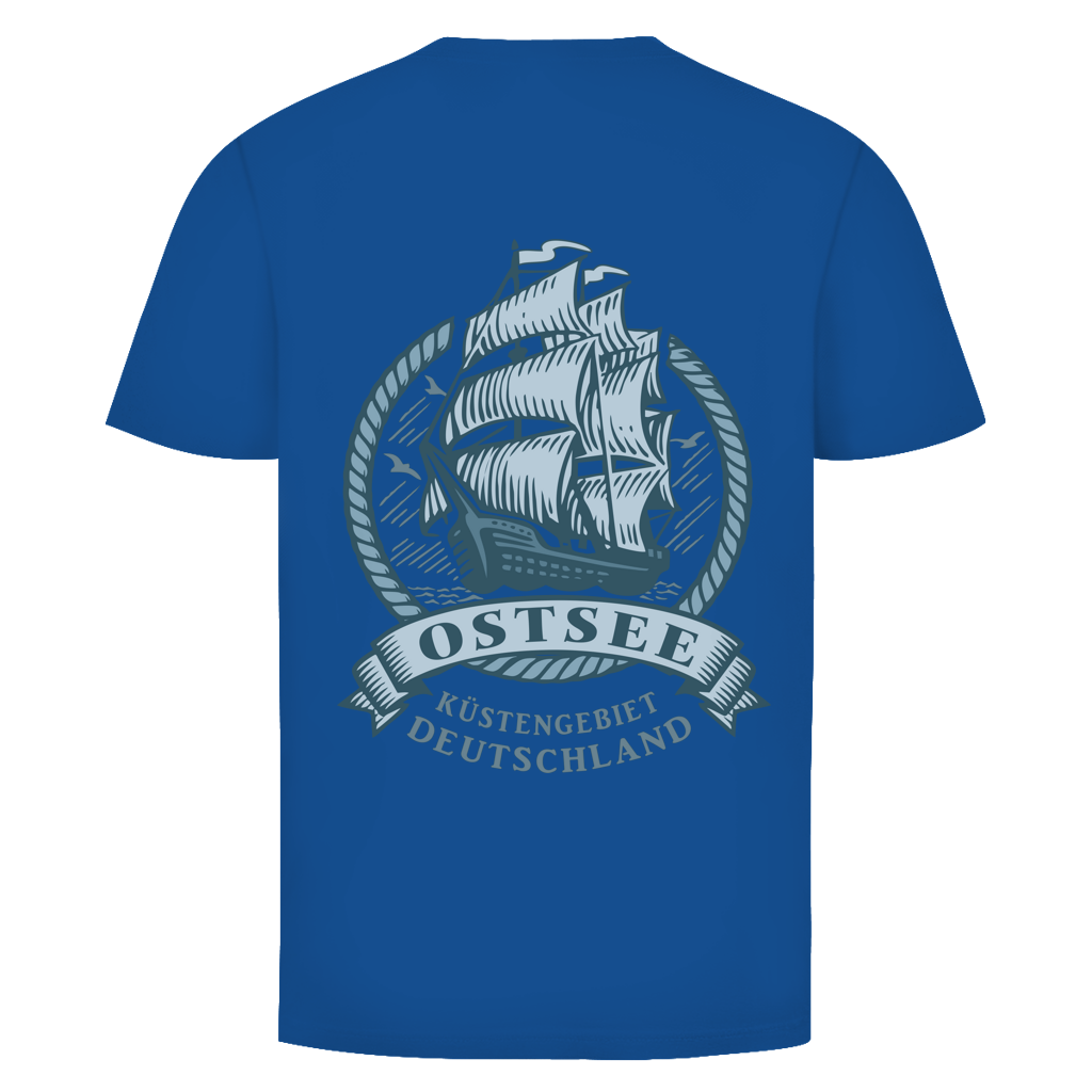 T-Shirt unisex  "Ostsee Segelschiff" #462 - beidseitiger Druck