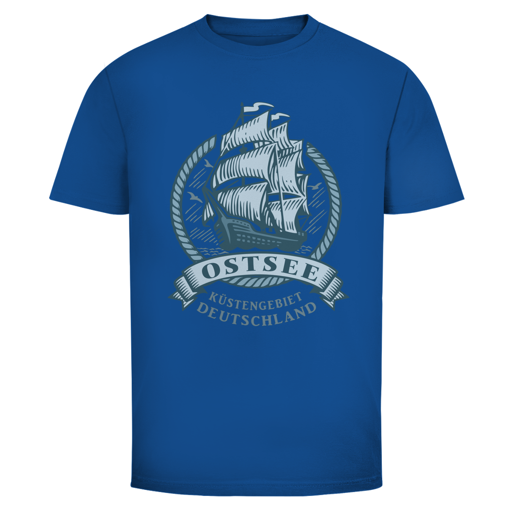 T-Shirt unisex  "Ostsee Segelschiff" #462 - beidseitiger Druck