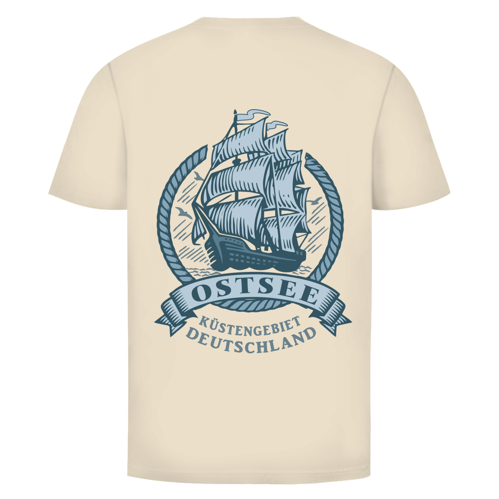 T-Shirt unisex  "Ostsee Segelschiff" #462 - beidseitiger Druck
