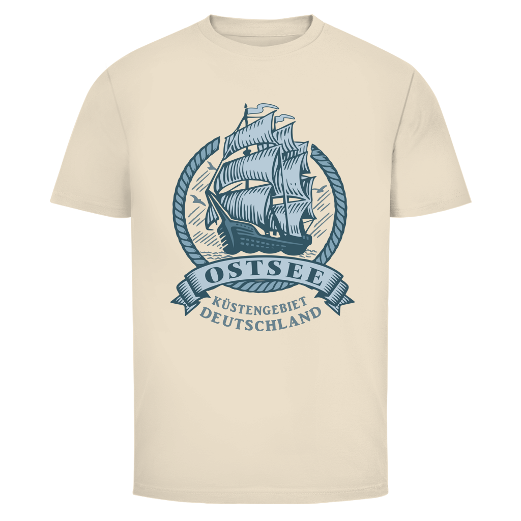 T-Shirt unisex  "Ostsee Segelschiff" #462 - beidseitiger Druck