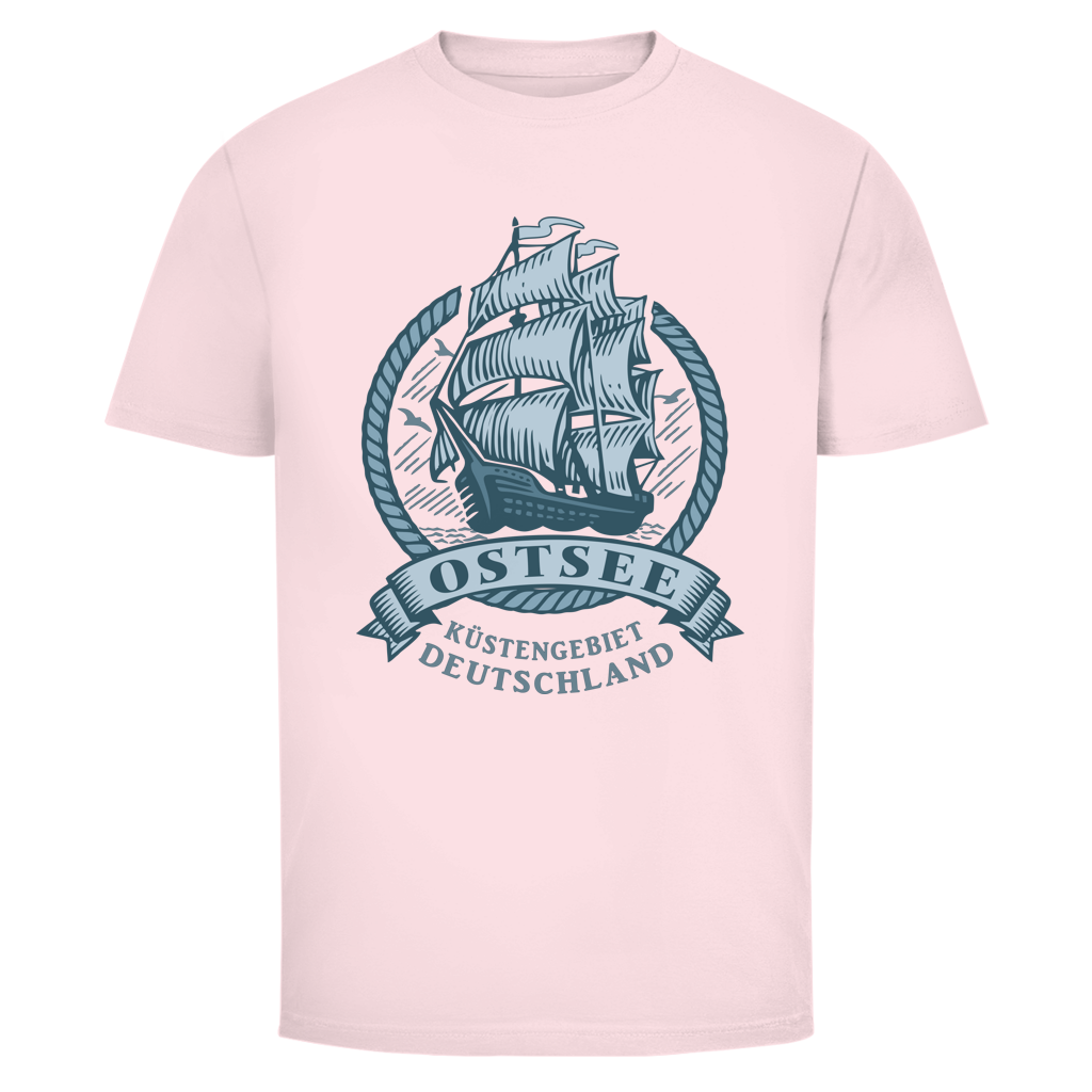 T-Shirt unisex  "Ostsee Segelschiff" #462 - beidseitiger Druck