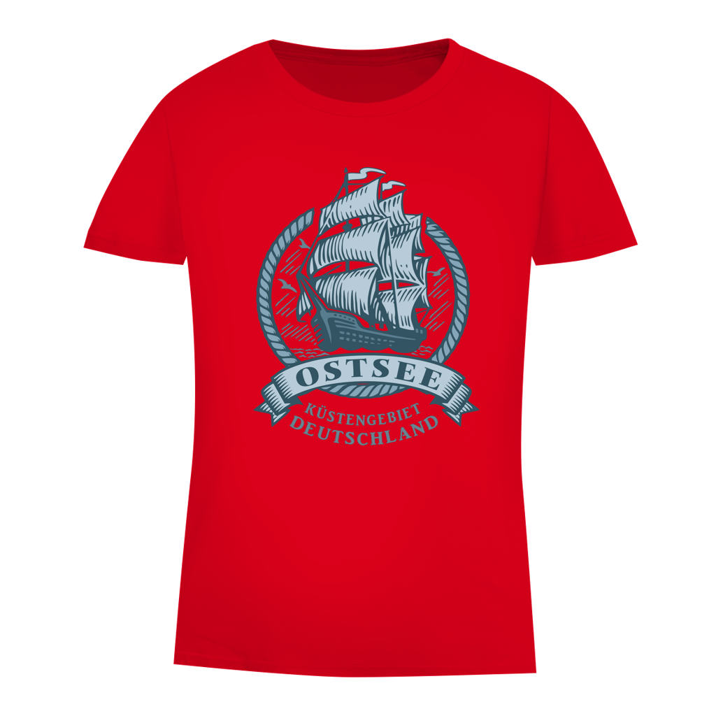 T-Shirt Damen  "Ostsee Segelschiff" #462