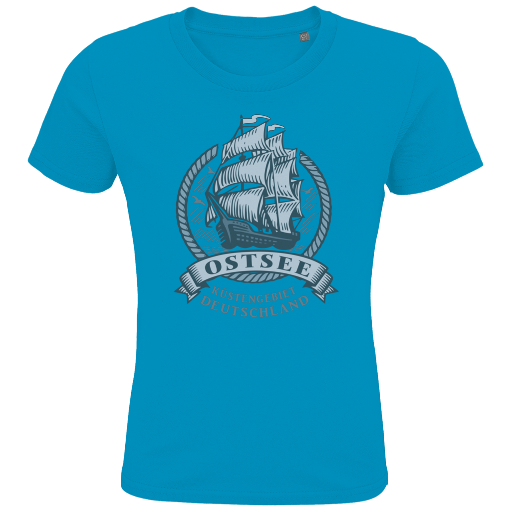 T-Shirt Kinder  "Ostsee Segelschiff" #462  einseitiger Druck