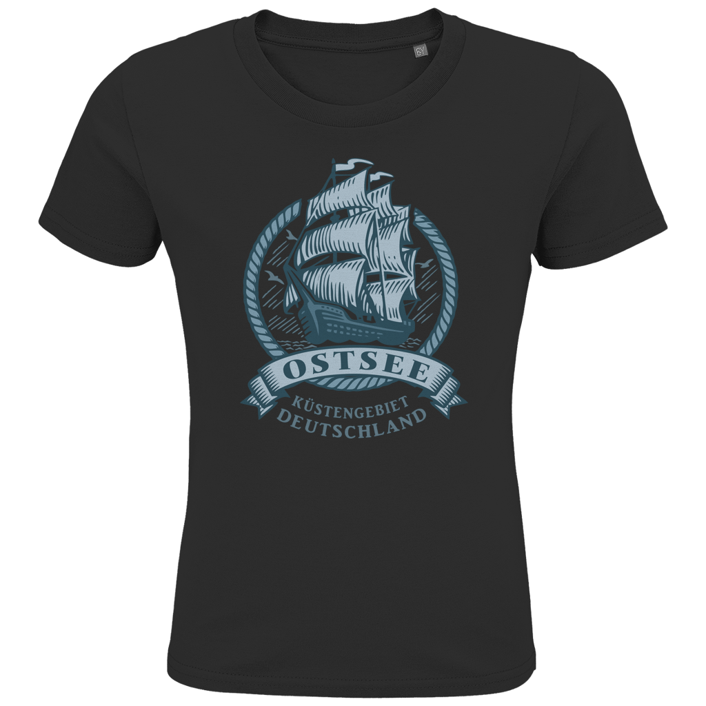 T-Shirt Kinder  "Ostsee Segelschiff" #462  einseitiger Druck